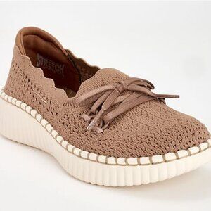Skechers Wilshire Blvd Scalloped Knit Loafers - Knit Sail